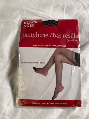 blanc noir Black Fishnet Pantyhose